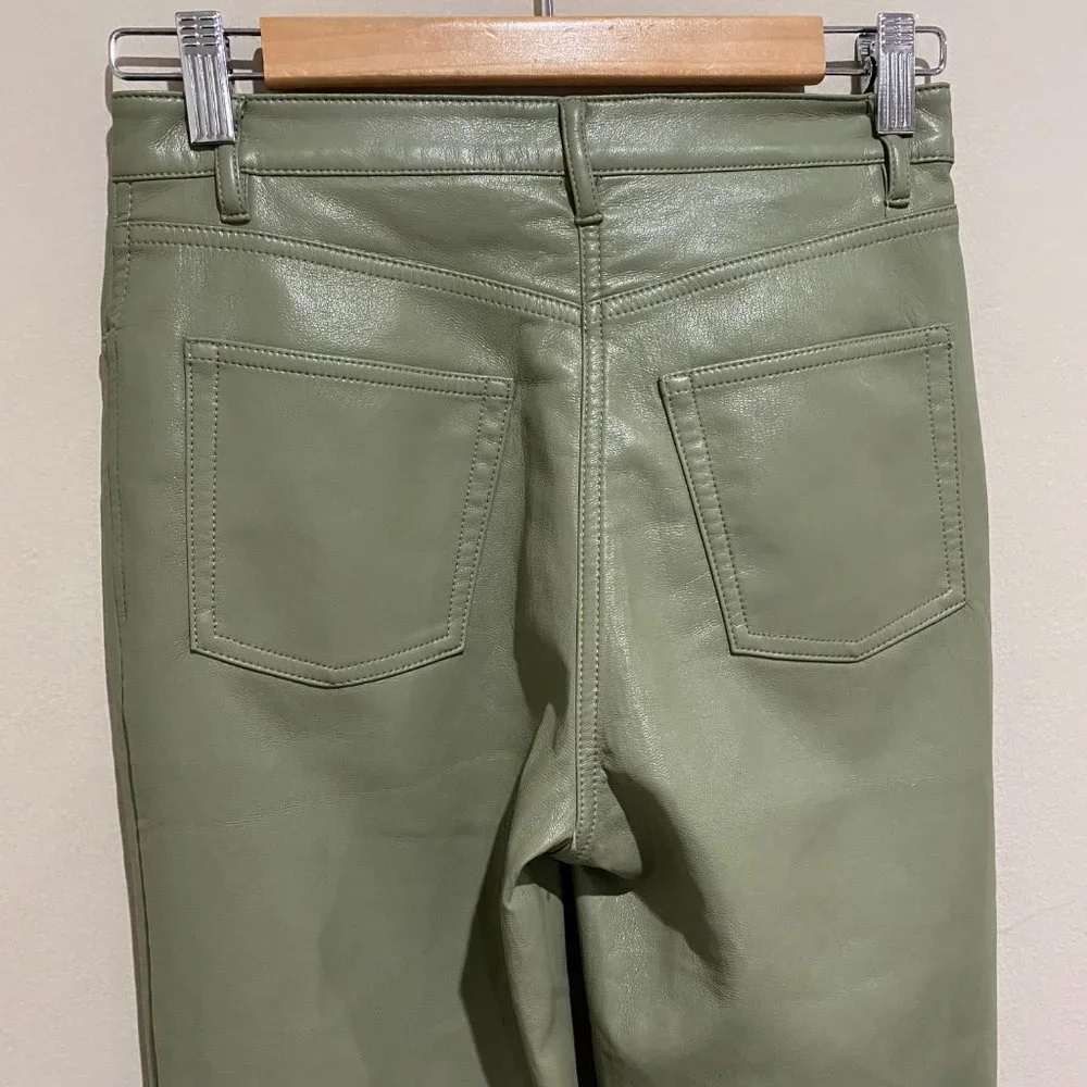 Wilfred Melina Vegan Leather Pant Sage Frost - Picture 7 of 14